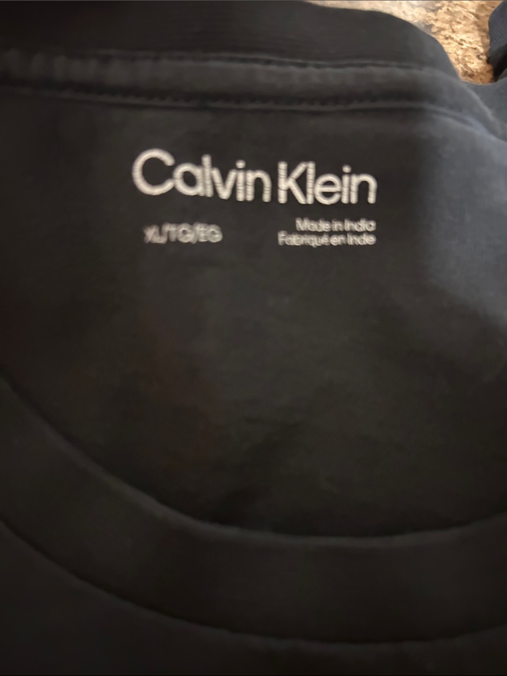 Calvin Klein Black Short Sleeve Tee with CK Logo - Picture 4 of 4